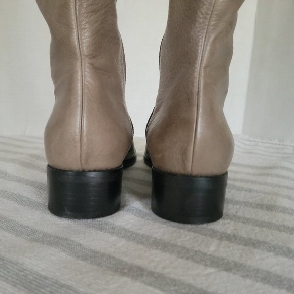 Browns Couture Made in Italy Grey Zip Boots - Picture 5 of 8